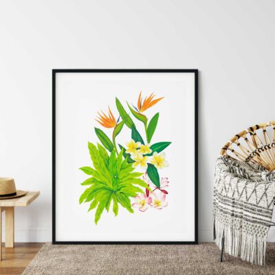 Tropical Flowers Limited Edition Print