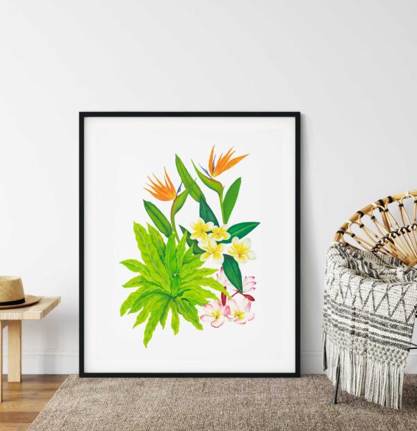 Tropical Flowers Limited Edition Print